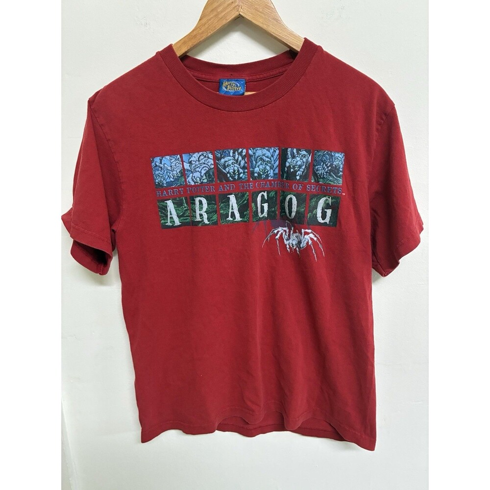 Vintage Harry Potter Aragog Graphic TShirt Youth Large No Tag Red - Picture 1 of 5